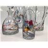 Image 3 : 6 pc art glass bar set