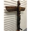 Image 3 : 5ft West Coast First Nations carved cedar totem "Eagle/ Raven/ Killer Whale" w/ copper & abalone acc