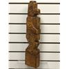 Image 3 : 19in West Coast First Nations carved wooden totem "Bear & Thunderbird" (unsigned)