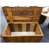 Image 2 : Large cedar blanket box/ storage chest from movie set - 37 1/2in across x 18 3/4in high x 19in wide