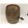 Image 2 : Oak liqueur barrel w/ tap from movie set - 19 1/2in x 16in