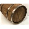Image 3 : Oak liqueur barrel w/ tap from movie set - modified w/ 5 gallon water bottle insert - 21in x 15in