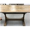 Image 2 : Large rustic pine picnic-style table from movie set