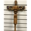 Image 4 : West Coast First Nations carved wooden talking stick "Eagle & Killer Whale" signed Telqua 1999 - 48