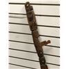 Image 1 : West Coast First Nations carved cedar talking stick "Eagle/ Killer Whale/ Raven/ Salmon" w/ copper e