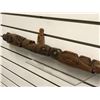 Image 5 : West Coast First Nations carved cedar talking stick "Eagle/ Killer Whale/ Raven/ Salmon" w/ copper e