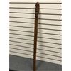 Image 2 : West Coast First Nations cedar carved talking stick/ rattle "Bear" (unsigned) - 40 1/2in