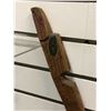 Image 1 : West Coast First Nations carved cedar talking stick "Raven" signed F M - 48 1/2in