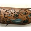 Image 3 : West Coast First Nations cedar carved paddle "Killer Whale & Eagle" signed Telqua 1999 - 45 1/2in