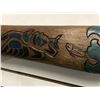 Image 3 : West Coast First Nations carved cedar paddle "Eagle & Salmon" signed Telqua 1999 - 33 1/2in