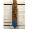 Image 2 : West Coast First Nations carved cedar paddle "Eagle & Killer Whale" signed Telqua 1999 - 44 1/2in lo