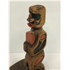 Image 2 : 8 1/2in West Coast First Nations carved wooden totem w/ secret keepsake box base (unsigned)