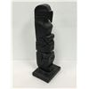 Image 1 : 11 1/2in West Coast First Nations carved wooden totem "Eagle & Bear" (unsigned)