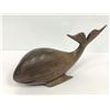 Image 2 : Heavy exotic wood carved & sculpted whale - 13in