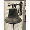 Image 2 : Black cast iron dinner bell w/ wall mount from movie set