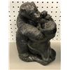 Image 2 : Resin composite Inuit 12in bear & human figure