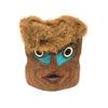 Image 1 : 12in West Coast First Nations carved cedar face mask w/ cedar strand hair signed by J Y 1992