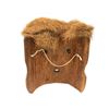Image 2 : 12in West Coast First Nations carved cedar face mask w/ cedar strand hair signed by J Y 1992
