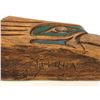 Image 3 : 12in West Coast First Nations wood carved "Eagle" rattle w/ copper eyes signed Telqua 1997