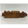 Image 2 : West Coast First Nations carved cedar 11in "Eagle & Whale" rattle (unsigned)