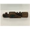 Image 2 : West Coast First Nations carved wooden 8in "Eagle & Raven" rattle signed Telqua 1999
