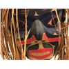 Image 2 : 9 1/2in West Coast First Nations "Speaker Mask" w/ cedar bark hair signed Carl Simeon