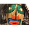 Image 2 : 7 1/2in West Coast First Nations carved cedar face mask w authentic looking hair & abalone eyes (uns