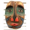 Image 1 : 10 1/2in West Coast First Nations carved cedar face mask (unsigned)
