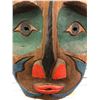 Image 2 : 10 1/2in West Coast First Nations carved cedar face mask (unsigned)