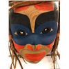 Image 2 : 10 1/2in West Coast First Nations carved cedar face mask w/ cedar bark hair signed Matt Simeon? (see