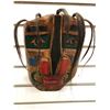 Image 1 : 10in West Coast First Nations carved wooden face mask w/ authentic looking hair signed Telqua 1990