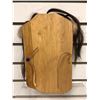 Image 3 : 10 1/2in West Coast First Nations carved yellow cedar face mask w/ copper eyes/ authentic looking ha