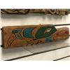 Image 3 : Group of 3 West Coast First Nations carved wooden plaques w/ abalone accents - 18 3/4in/ 17 1/2in/ 1