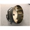 Image 2 : Large black metal hanging pendant lamp from movie set - 18in tall x 15in diameter