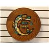 Image 1 : 14in diameter cedar wall plaque "The Killer-Whale Story"