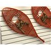 Image 2 : Pair of vintage IPL hard plastic w/ leather bindings snow shoes