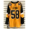Image 2 : Adidas authentic NHL collection Pittsburgh Penguins Letang #58 jersey w/ fight strap PPE size 52