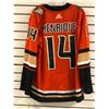 Image 2 : Adidas authentic NHL collection Anaheim Ducks Henrique #14 jersey w/ fight strap ADU size 52