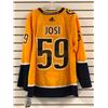 Image 2 : Adidas authentic NHL collection Nashville Predators Josi #59 jersey w/ fight strap men's size 50