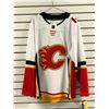 Image 1 : Adidas authentic NHL collection Calgary Flames jersey w/ fight strap men's 56
