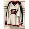 Image 1 : Reebok authentic NHL collection Columbus Blue Jackets jersey w/ fight strap men's size 58+