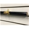 Image 1 : Approx. 9ft new painted black wood w/ brass connector flagpole from movie set