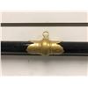 Image 3 : Approx. 9ft new painted black wood w/ brass connector flagpole from movie set