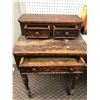 Image 2 : Antique small 3 drawer writing desk