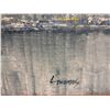 Image 3 : Framed original oil on canvas painting "Cityscape Bridge Scene" signed by artist L. Thomas - 41 1/2i