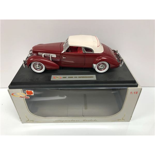 1937 Cord 812 Supercharged die-cast metal collectors car w/ box