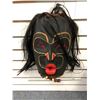 Image 1 : 11in West Coast First Nations carved wooden "Wild Woman of the Woods - Dsunakwa" face mask by Wayne