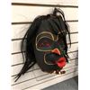 Image 2 : 11in West Coast First Nations carved wooden "Wild Woman of the Woods - Dsunakwa" face mask by Wayne