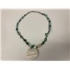 Image 1 : First Nations bead/shell & semi-precious stone hand made necklace by Wayne Bell (Village Island Band