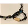 Image 2 : First Nations bead/shell & semi-precious stone hand made necklace by Wayne Bell (Village Island Band